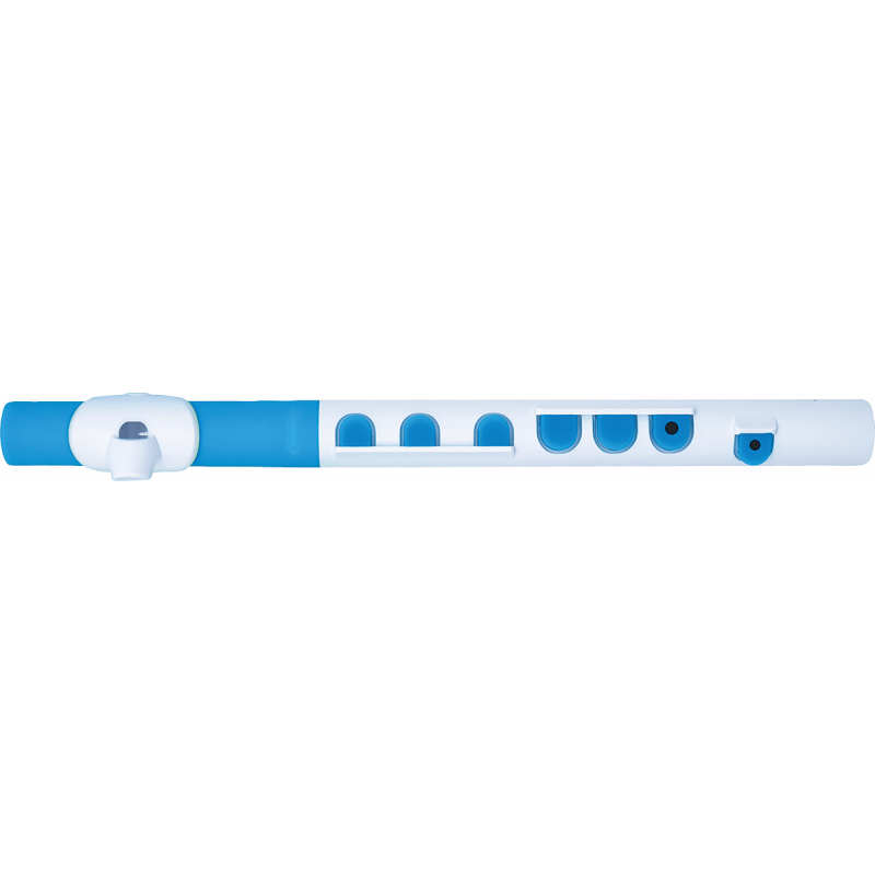 Nuvo N430TWBL - Flûte traversière d'éveil abs blanche et bleue