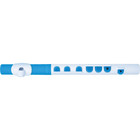 Nuvo N430TWBL - Flûte traversière d'éveil abs blanche et bleue