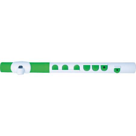 Nuvo N430TWGN - Flûte traversière d'éveil abs blanche et verte