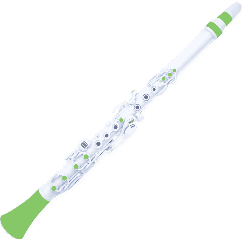Nuvo N120CLGN - Clarinette abs blanche et verte