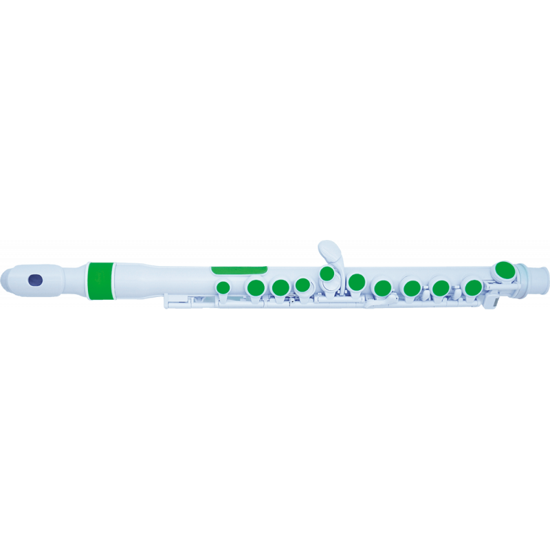 Nuvo N220JFGN - Flûte traversière abs tête donut blanche et verte