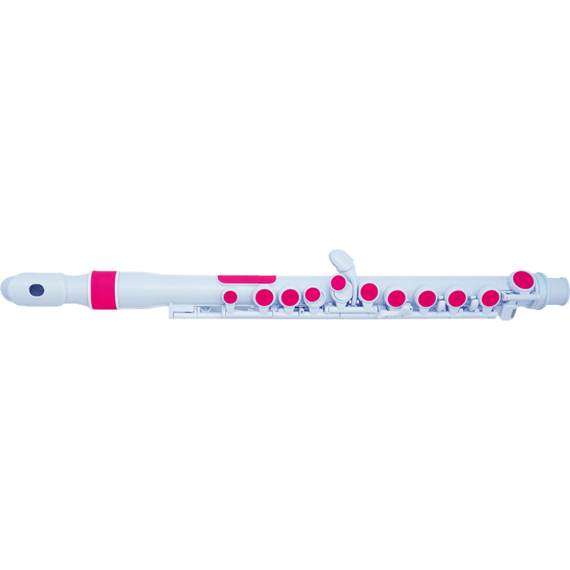 Nuvo N220JFPK - Flûte traversière abs tête donut blanche et rose