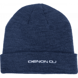 Denon DJ - Bonnet bleu 100% acrylique avec logo denon dj