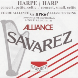 Savarez HPK64 - Corde à l'unité pour harpe alliance diamètre 0,64mm