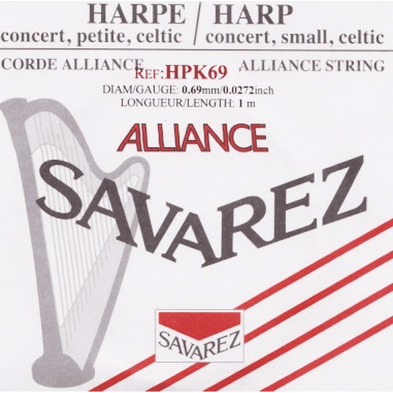 Savarez HPK69 - Corde à l'unité pour harpe alliance diamètre 0,69mm