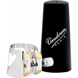 Vandoren LC04CCBP - Ligature optimum clarinette contrebasse + couvre-bec plastique