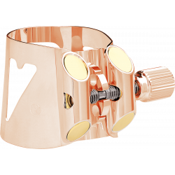 Vandoren LC01PGP - Ligature optimum or rose clarinette sib + couvre-bec plastique