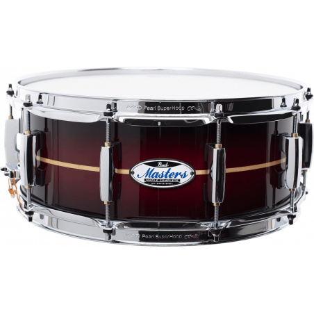 Pearl MCT1455SC-836 - Caisse claire master maple complete 14 x 5,5'' red burst stripe