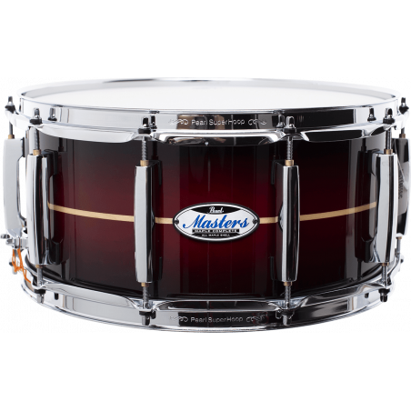 Pearl MCT1465SC-836 - Caisse claire master maple complete 14 x 5,5'' red burst stripe