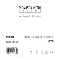 Thomastik JF32070 - Corde à l'unité - jazz basse flat wound short scale .070