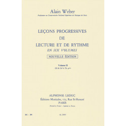 Leçons Progressives de Lecture et Rythme Vol 2 - Alain Weber