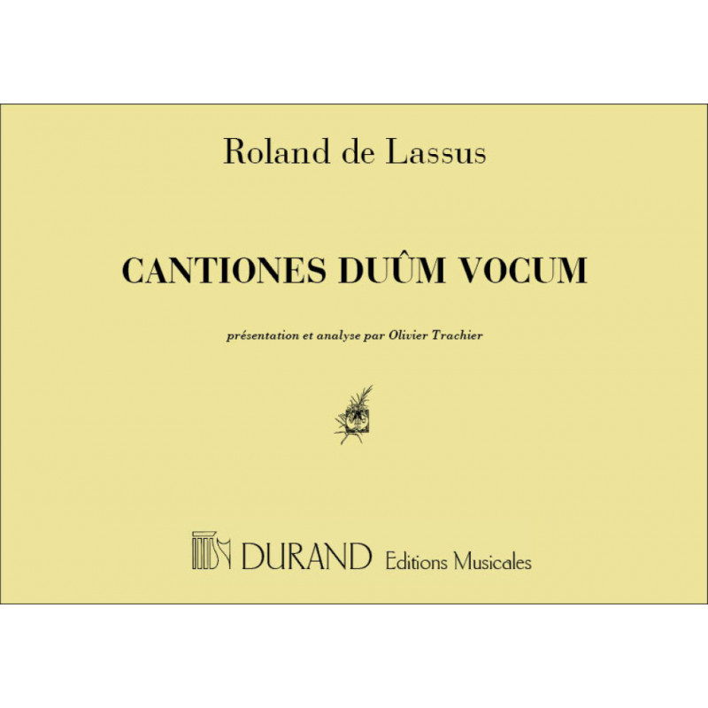 Cantiones Duum Vocum Textes Pedagogiques - Orlando di Lasso