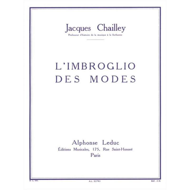L'Imbroglio Des Modes - Jacques Chailley