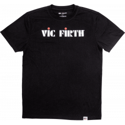 Vic Firth - Black logo tee S