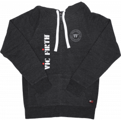 Vic Firth - Zip up logo hoodie M