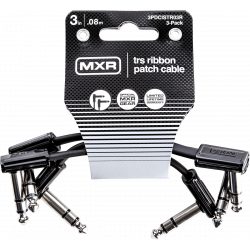 MXR  3PDCISTR03R - Patch slim jack trs 7cm, pack de 3