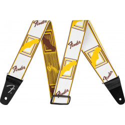 Sangle fender Monogrammed WeighLess  blanc/jaune/marron (copie)