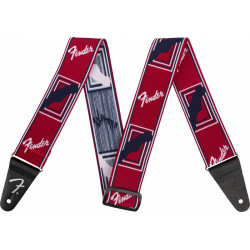 Sangle fender Monogrammed WeighLess  rouge/blanc/bleu, 2"