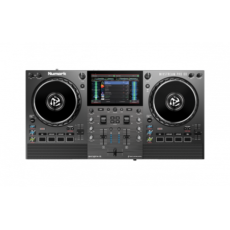 Numark mixstream-pro-go - système dj autonome 2 voies, streaming wifi, hp, batterie