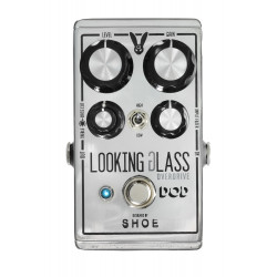 Dod LOOKINGGLASS - overdrive 2 modes - FET discret ultra-réactif conception Class-A - argent