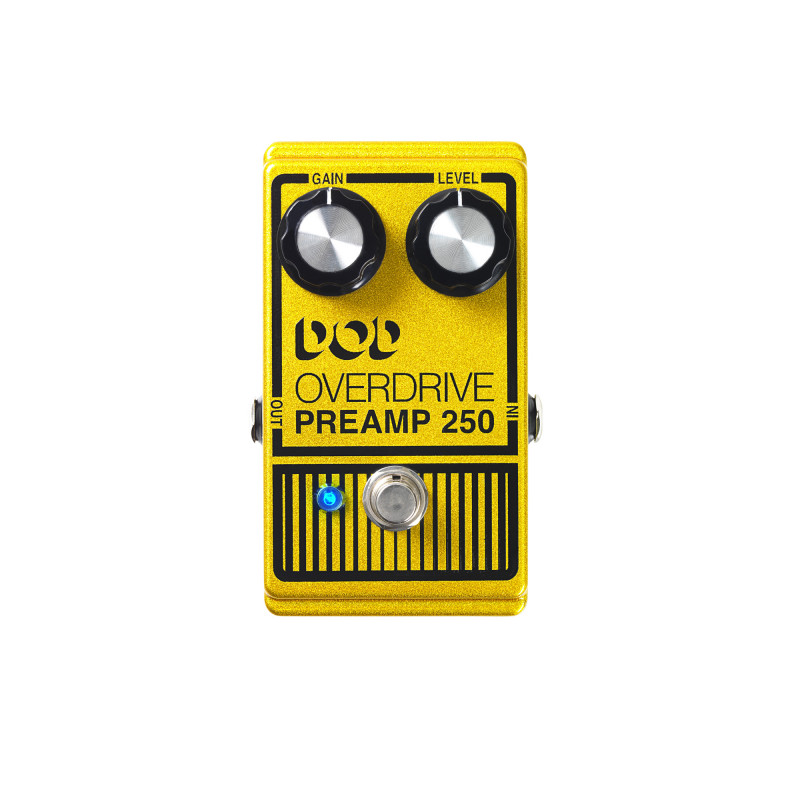 Dod OVERDRIVEP250 - Pédale d'overdrive - True Bypass, jaune métallisé