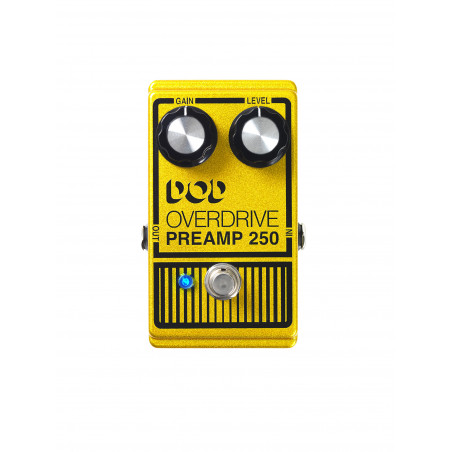 Dod OVERDRIVEP250 - Pédale d'overdrive - True Bypass, jaune métallisé