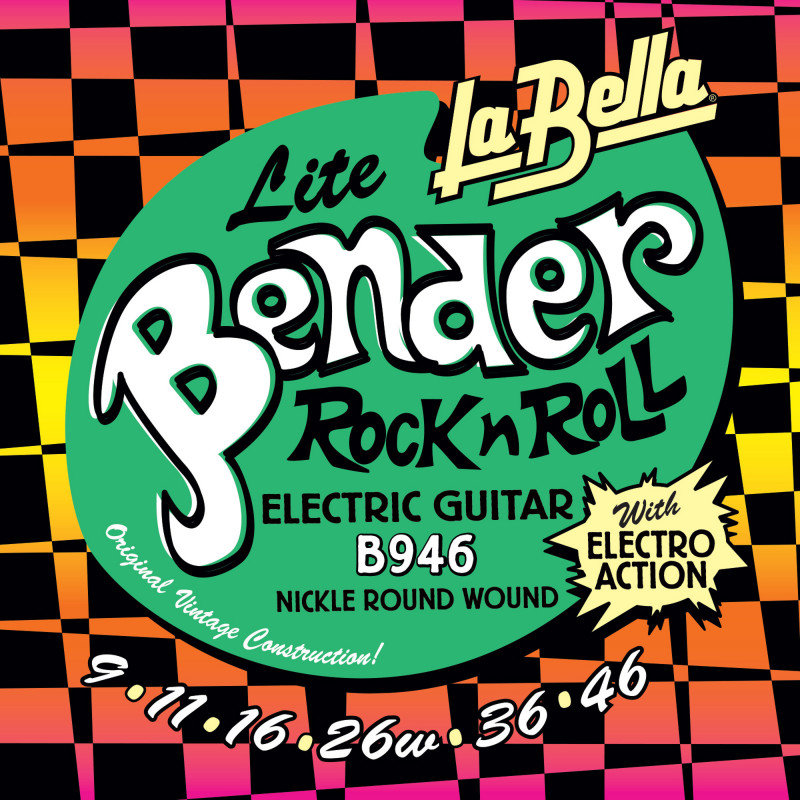 La Bella B946 - Jeu pour guitare électrique – The Bender – nickel filé rond