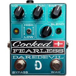 Daredevil pedals Cocked + Fearless - Pédale d'effet à double distorsion + Fixed/Cocked Wah