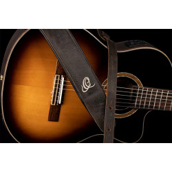 Ortega OSCL-6 - Courroie guitare ortega cuir v. Bronze