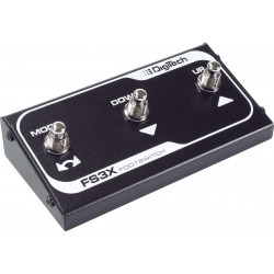 Digitech FS3XV – Footswitch 3 interrupteurs avec câble jack 3 mètres, noir