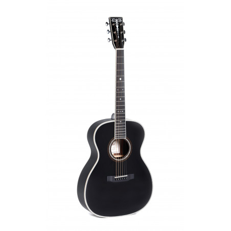 Sigma 000R-BDIAMOND – Guitare acoustique - table épicéa massif - noir brillant + soft case