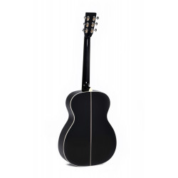 Sigma 000R-BDIAMOND – Guitare acoustique - table épicéa massif - noir brillant + soft case