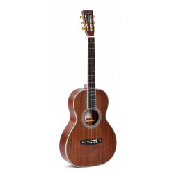 Sigma 00K2-42S – Guitare acoustique - table Koa flammé massi - tête ajourée - nat. Brillant + softcase