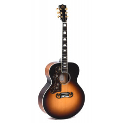 Sigma GJA-SG200L – Guitare électro acoustique - grand Jumbo - table épicéa massif + soft case - sunburst, gaucher