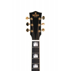 Sigma GJA-SG200L – Guitare électro acoustique - grand Jumbo - table épicéa massif + soft case - sunburst, gaucher