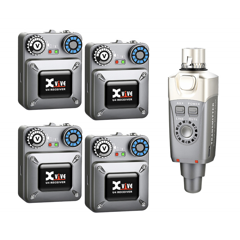 X-vive XVI-U4R4 - Système hf in-ear monitor
