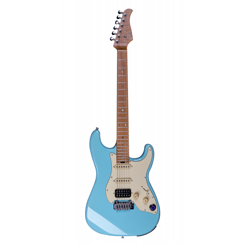 Mooer GTRS-P801BL – Guitare électrique - corps aulne, manche érable flammé torréfié - tiffany blue