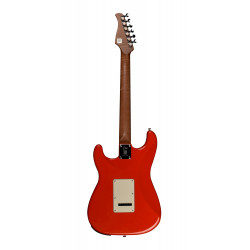 Mooer GTRS-P801RD – Guitare électrique - corps aulne, manche érable flammé torréfié - fiesta red