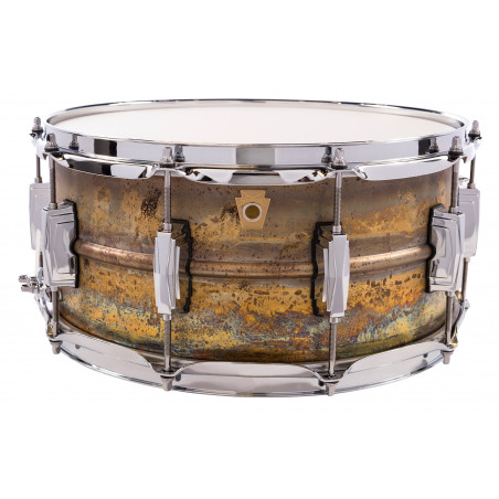 Ludwig LB464R - Caisse claire raw brass 6.5x14