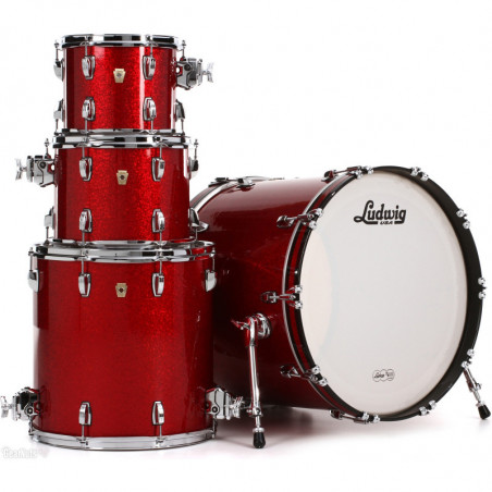 Ludwig L88204AX27 - Kit classic maple 4f red sparkle