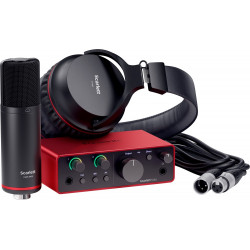 Focusrite SCARLETT4-SOLO-STUDIO - Interface audio 2 in/2 out USB-C - micro, casque & accessoires