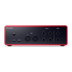 Focusrite SCARLETT4-4I4 - Interface audio 4I4 4th Gen - 4 in / 4 out - USB-C