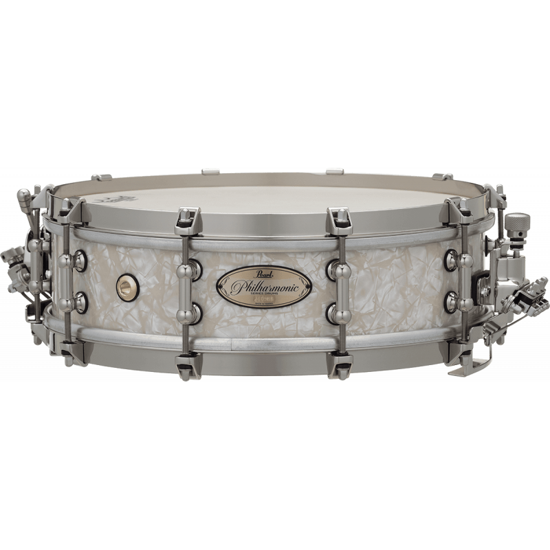 Pearl PHP1440-N405 - Caisse claire philharmonic 14 x 4'' érable 7,2 mm nicotine white marine pearl