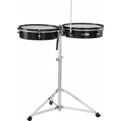 Pearl PTTM-1415 - Timbales travel 14'' et 15'' avec stand