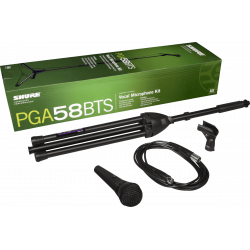 Shure PGA58BTS - Pack micro xlr + pied de micro