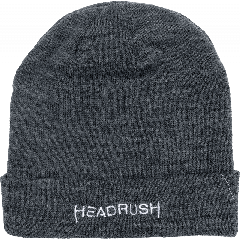 Bonnet gris Headrush 100% acrylique avec logo