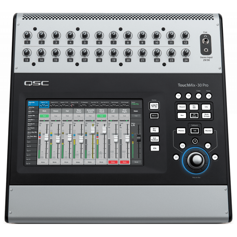 QSC Live TOUCHMIX-30PRO - Console mixage numérique 32 canaux