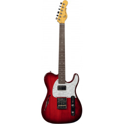 G&L TASCBSH-RDB-R Tribute Asat classic bluesboy semi-hollow redburst - Guitare électrique