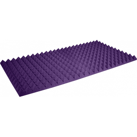 Auralex 2PYR24PUR - Studiofoam pyramid 2x24x48" mauve (boite de x12)