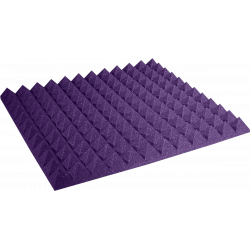 Auralex 2PYR22PUR-HP - Studiofoam pyramid 2x24x24" mauve (boite de x12)